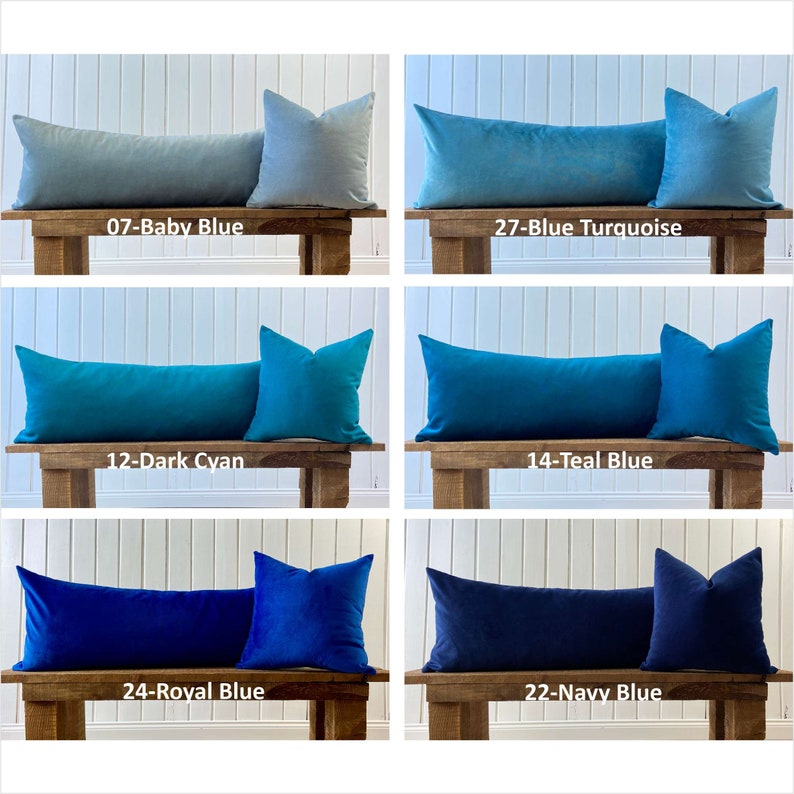Extra Long Lumbar Pillow Cover, Copper Bronze Velvet Throw Pillow, All Custom Size, Velvet Decorative Pillow, (Only Cover) 20x54, 14x36