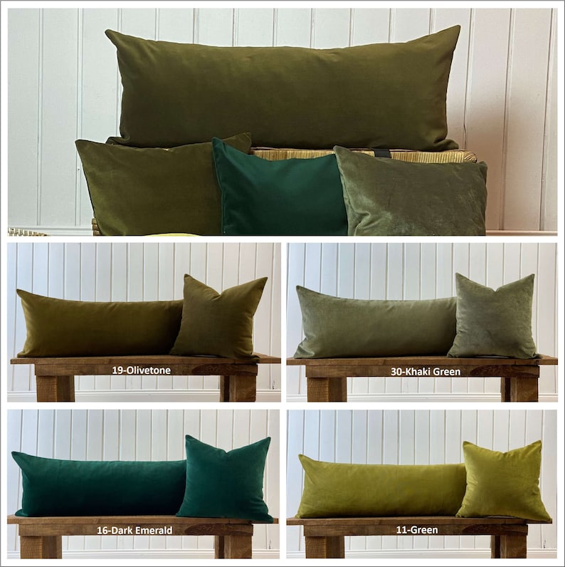Extra Long Lumbar Pillow Cover, Copper Bronze Velvet Throw Pillow, All Custom Size, Velvet Decorative Pillow, (Only Cover) 20x54, 14x36