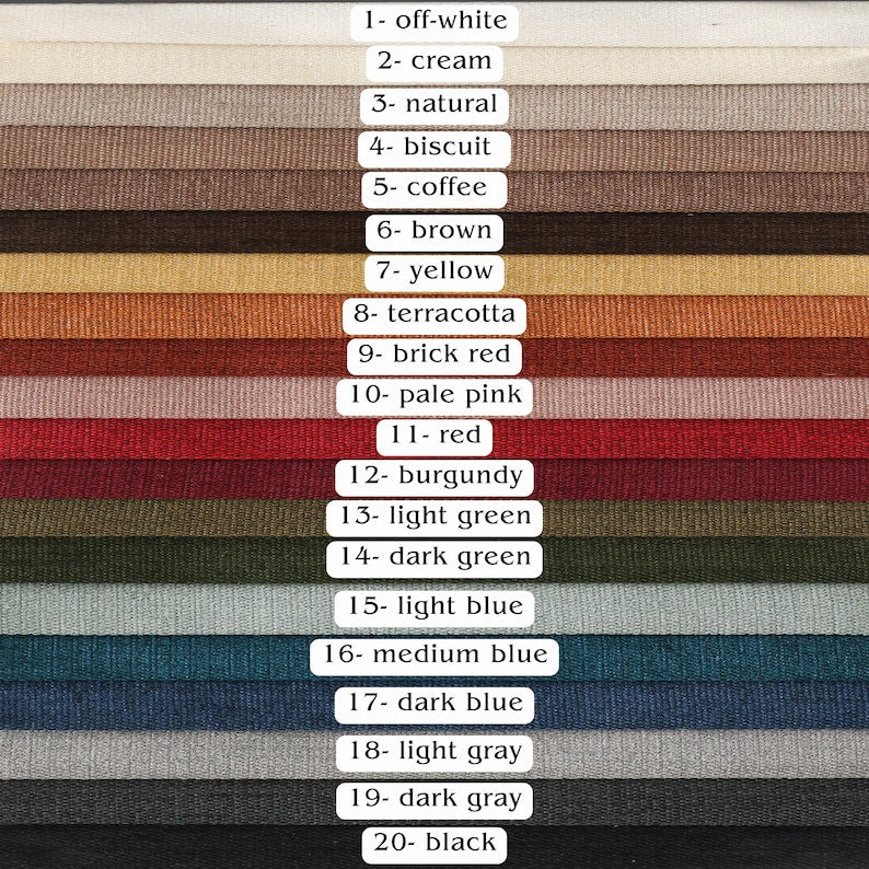 Linen Custom Lumbar Pillow Case, Long & Large Oversized Linen Throw Pillow Cover, Linen Modern Cushion Cover, Invisible Zipper, 14x40, 16x47