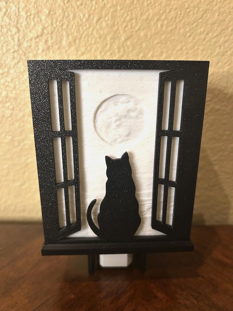 Cat Gazing Night Light - LED