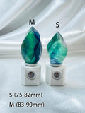 Natural Fluorite Freeform Night Light With Light Sensor | Baby Shower Gift | Nursery Night Lamp (120V US/Canada Plug)  | Crystal Gift