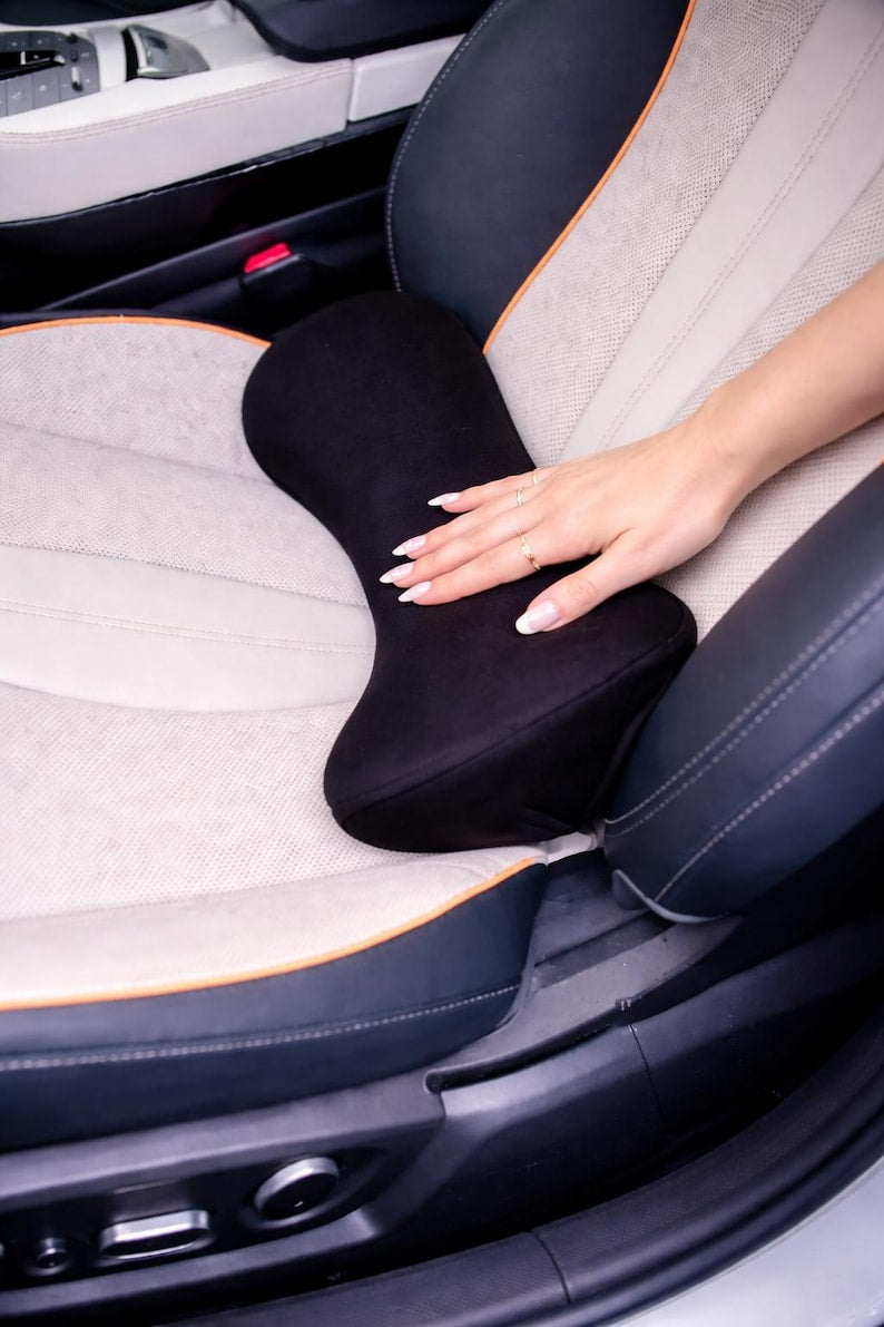 Car Waist Pillow Memory Foam Cushion, Office Chair Lumbar Support, Relaxes Back, Relieves Fatigue, Protects Spine Health