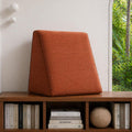 Custom Tapered Bolster Cushion, Lumbar Support Wedge Pillow, Velvet, Chenille, Linen