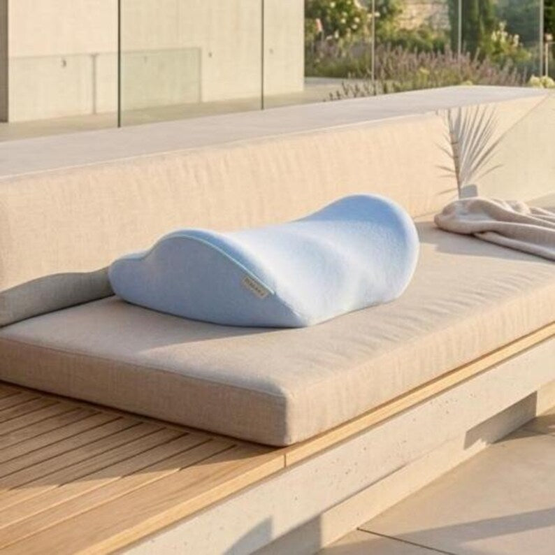 Ergonomic Lumbar Support Pillow – Memory Foam Waist Pillow for Sleeping, Back Pain Relief, Comfortable & Modern Bed Support