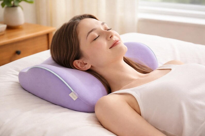 Ergonomic Lumbar Support Pillow – Memory Foam Waist Pillow for Sleeping, Back Pain Relief, Comfortable & Modern Bed Support