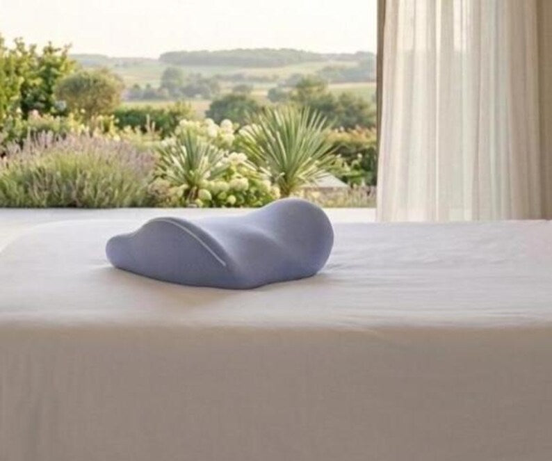 Ergonomic Lumbar Support Pillow – Memory Foam Waist Pillow for Sleeping, Back Pain Relief, Comfortable & Modern Bed Support