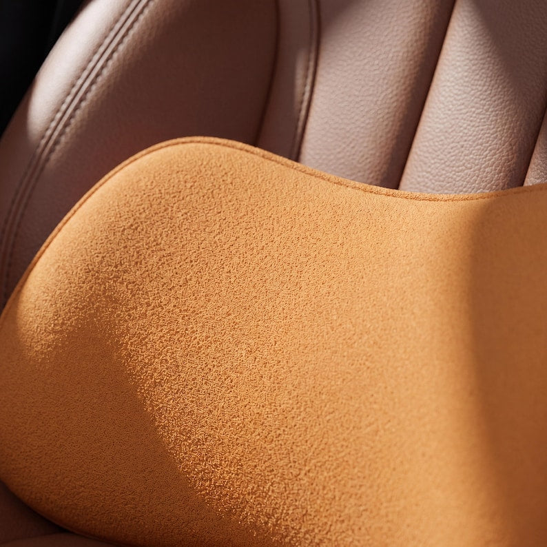 Memory Foam Lumbar Support Pillow for Car, Back Pain Relief Cushion