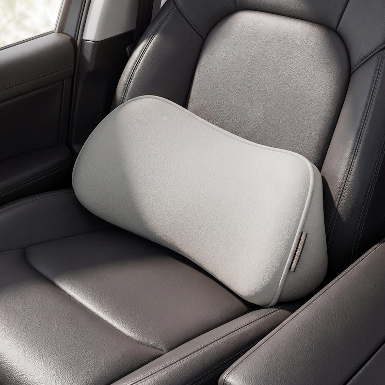 Memory Foam Lumbar Support Pillow for Car, Back Pain Relief Cushion